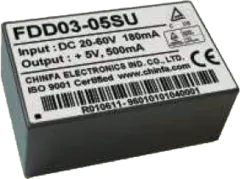 FDD0312S1 - DC/DC-Wandler 9-18V nach +12V 200mA 2,5W
