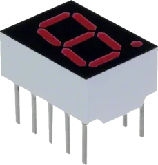 LTS4801E - 7Segment 10mm CA orange 2.2mcd