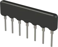 RN07PK100 - SIL resistor network 6R/7P ±2% 0.125W 100k