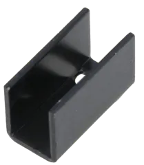 UKS12-TO126 - U-Kühlkörper schwarz anodisiert für SOT32 25x12x15mm