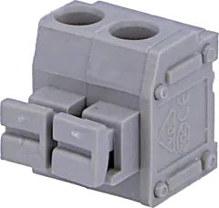 AK4101/2 - Spring Term. Blck 250V 2-Pole Lever Grey P5mm