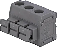 AK4101/3 - Spring Term. Blck 250V 3-Pole Lever Grey P5mm