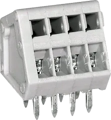 AK3191/4 - Anreihklemmen 130V 4pol kieselgrau ohne Hebel RM2,5
