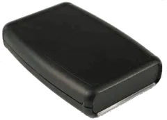 HA1553BBKBAT - ABS-Gehäuse 117x79x24 sw mit Batteriefach