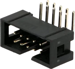 LPH10RA - Wannen-Stiftleiste Winkel 10pol