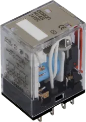 MY4N24DC - Relais 4PDT 3A 660VA Uspule 24VDC 650R mit opt. Anzeige