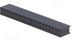 BL2X20GG - Buchsenleiste 2R gerade 2x20pol vergoldet RM2,54