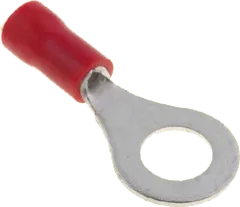 RIKA60100 - Ring-Kabelschuh 1mm M6 rot