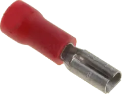 FH28X08RT - Steckhülse 2,8x0,8 1,0mm rot