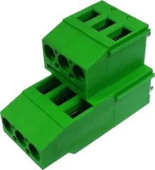 AKZ750/3 - Doppelstock-Anreihklemmen 250V 2x3pol. grün RM5,08