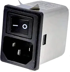 FYR06A3 - Netzfilter Kaltgerätestecker 250VAC/6A Snap-In