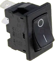 H8600VBAAA - Rocker Switch SPST 10A 250V Black/Black