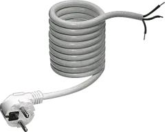 NKS200WS3X1 - Schuko-Netzkabel 3x1mm 2m weiß