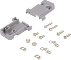 CGP09G - D-Sub-Hood 9-Pole Plastic Grey