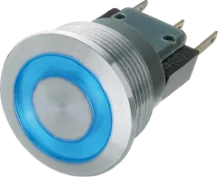 MSM19SSR-BL - Schalter SPDT 250V 12A Ring blau