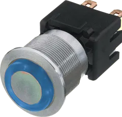MSM22SSR-BL - Schalter IP64 DPST-NO 250V/12A Ring blau