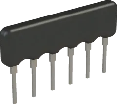 RN06PE330 - SIL resistor network 5R/6P ±2% 0.125W 330R