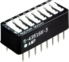 5-435166-3 - 8-fach DIP-Schalter incl. Staubschutzkappe RM2,54mm