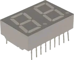 HDSP-5523 - 7-Segment CC 14,2mm rot 2-Digit 2.8mcd