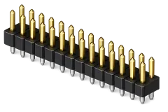 WSL072MZ - Pin Header 72pin straight dual-row tin-plated selective gold-plated P=2.54