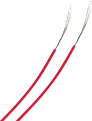 LIYV014RT-7cm - Wire LIY-V 0,14 mm² Red, 7cm