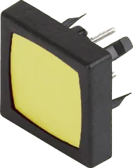1241.1100.7091 - Taster SPST-NO 48VDC 125mA IP65 quadratisch gelb
