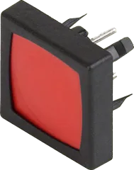 1241.1100.7093 - Taster SPST-NO 48VDC 125mA IP65 quadratisch rot