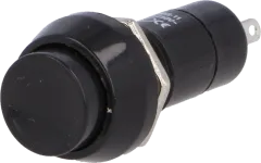 PS11BBK - Einbaudrucktaster SPST-NO 250VAC/1A schwarz