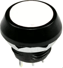 GQ12IP65-WS - Miniatur-Taster 2A IP65 Gehäuseausschnitt: Ø12mm weiß