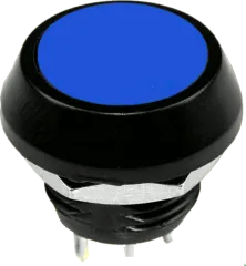 GQ12IP65-BL - Miniatur-Taster 2A IP65 Gehäuseausschnitt: Ø12mm blue