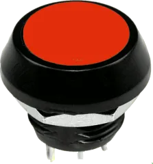 GQ12IP65-RT - Miniatur-Taster 2A IP65 Gehäuseausschnitt: Ø12mm rot