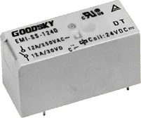 EMI-SS-112D - Relais SPDT 12A Uspule 12VDC 360R