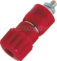 PK42RT - Terminal Post 4mm Red 25A