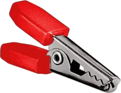 T116RT - Aligator Clip red 39mm Solder Joint