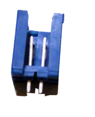 0-826374-2 - Stiftwanne stehend 2polig blau mit Führungsnut