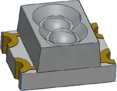 EL11-22SURSYGC - SMD-LED zweifarbig rot/grün 71/39mcd 1210