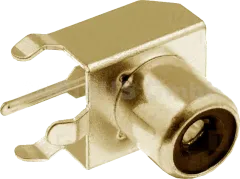 CC-132G-SW - Cinch-Einbauprintbuchse vergoldet, schwarz