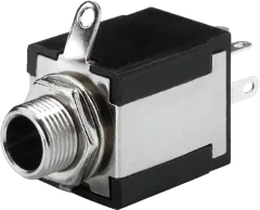 T-637S - 6,3-mm-Stereo-Klinken-Einbaubuchsen 2x Ausschalter