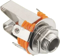 T-214J - 6,3-mm-Stereo-Klinken-Einbaubuchsen 1xSchließer