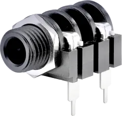MZT-110 - Mono-Klinken-Einbaubuchse, • 6,3mm ohne Schaltkontakt