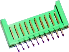 1-826373-0 - Stiftwanne stehend 10polig grün