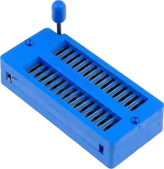 DIL28TEST - Test Socket ZIF Adapter 28Pole P=7,62/15,24mm