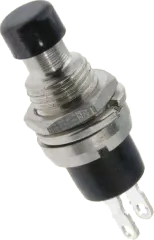 PS10C2BK - Einbaudrucktaster SPST-NC 250VAC/1A schwarz