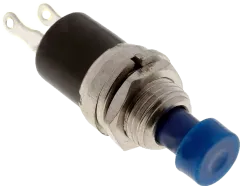 PS10BBU - Einbaudrucktaster SPST-NO 250VAC/1A blau