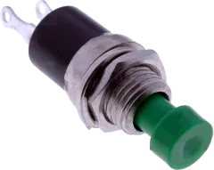 PS10BGN - Einbaudrucktaster SPST-NO 250VAC/1A grün
