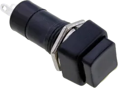 PS12ABK - Druckschalter einrastend SPST-NO 125V/3A schwarz