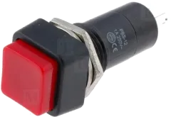 TT18RT - Einbaudrucktaster SPST-NO OFF-(ON ) 125V 3A rot