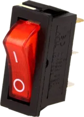 RSI1013C3RD - Wippenschalter SPST 15A 250V ws/rot