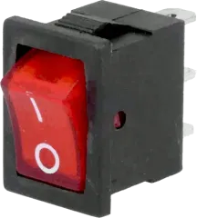 RSSM101A2C3RD - Wippenschalter Rocker beleuchtet SPST Ein/Aus 6A 250V rot