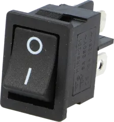 RSM201A2C3BK - Wippenschalter 2-pol. Ein-Aus 6A schwarz